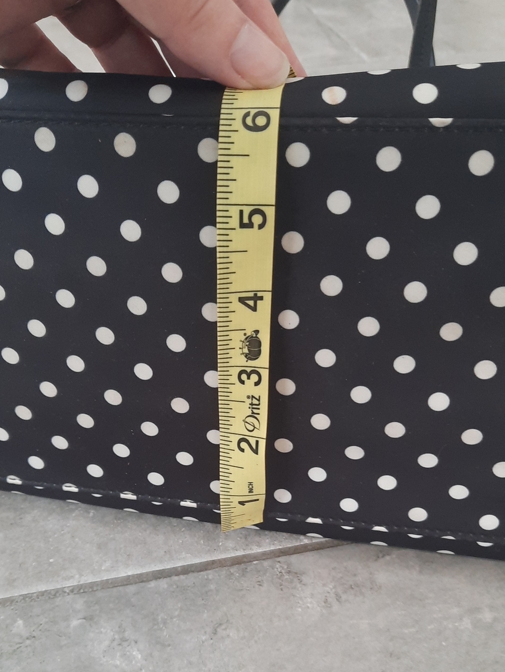 Kate Spade Black Tote Diaper Bag with White Dots - Picture 16 of 16